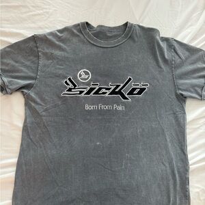 Sicko Travis Scott Gray Graphic T-Shirt for Men